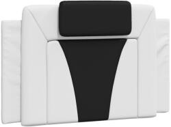 vidaXL fekete és fehér műbőr fejtámla párna 90 cm 1.05 kg 374773 (374773VidaXL)