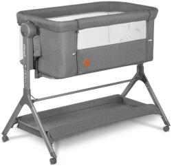 LIONELO Leonie Plus 3in1 babaágy, bölcső és babaöböl - Grey Stone Grey Stone