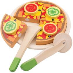 New Classic Toys Fa játékkészlet - Zöldséges Pizza