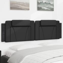 vidaXL Ágytámla huzat, vidaXL, Szintetikus, 180x3x49 cm, Fekete (374804VidaXL)