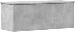 vidaXL betonszürke szerelt fa tárolóláda 90 x 35 x 35 cm 15.6 kg (840684)