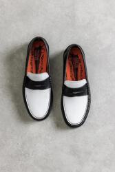 Naked Wolfe мокасини мъжки от кожа Riviera (Riviera.BlkWht.Leather)