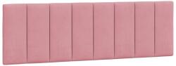 vidaXL rózsaszín bársony fejtámla párna Hanko 160 cm 374680 (374680)