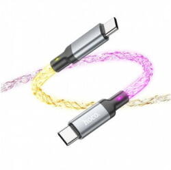 hoco. Cablu Date si Incarcare Hoco USB-C - USB-C U112 60W 1m Gri