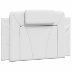 vidaXL fehér műbőr fejtámla párna Viana 80 cm 374761 (374761)