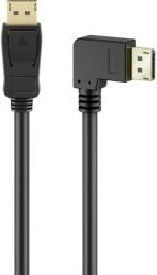 Goobay DisplayPort 2.1 Összekötő 90° Fekete 2m 77053 (77053)