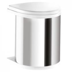 Hailo Cos de gunoi rotund incorporabil Hailo AS Mono 502.12. 023, 15 l, capac alb, corp 400 mm (502.12.023) Cos de gunoi