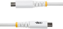 StarTech Cablu de date StarTech S2CEPR2MW-USB-CABLE, USB-C male - USB-C male, 2 m, White (S2CEPR2MW-USB-CABLE)