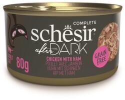 Schesir After Dark Csirke sonkával húslevesben 80 g nedves táplálék macskáknak