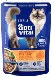  OPTIVITAL Sterile Tasty shreds in gravy with turkey - wet cat food - 85g