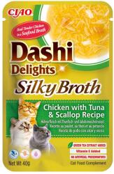 Inaba Foods CAT Dashi Delights Silky Broth Chicken with Tuna & Scallop - cat treat - 40g