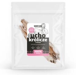 UNISZKI Rabbit ear with fur - treat for dogs - 2 pieces