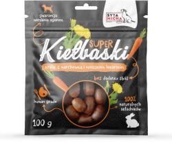 Syta Micha Great sausages with rabbit, carrot and dandelion - dog treat - 100g