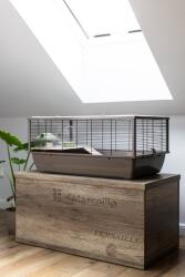  INTER-ZOO Bob Wood Japandi - cage for rodents - 78 x 36 x 48cm