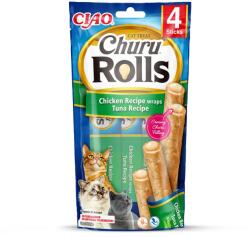 Inaba Foods Churu Rolls Chicken recipe wraps Tuna recipe - cat treats - 4x10 g