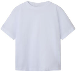 NAME IT Tricou mânecă scurtă copii, băieți, alb simplu, 116/164 Alb / Alb strălucitor (144706)