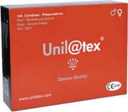 Unilatex Prezervative Unilatex Rojo Fresa, latex natural, aromă de căpșuni, lubrifiate, 144 bucati (UNI3001)