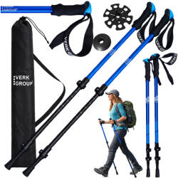 Nordic walking bot, túrabot, kék - állítható trekking bot kiránduláshoz (v14704_N)
