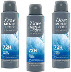 Dove Men+Care Cool Fresh izzadásgátló (3x150 ml) + AJÁNDÉK neszesszer táska