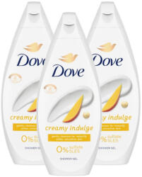 Dove Krémtusfürdő Creamy Indulge (3x720 ml) + AJÁNDÉK neszesszer táska