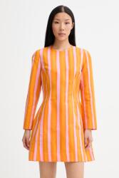 Marimekko ruha vászonnal - narancssárga 38