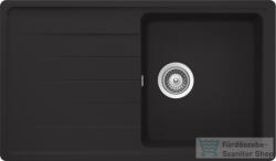 SCHOCK Element D-100 konyhai mosogatótálca CRISTALITE® Nero 860 x 500 mm, gránit kompozit, fekete ELED100NERO (ELED100NERO)