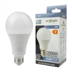 ECOLight LED izzó A60 E27 20W 1800lm 6500K hideg fehér Ecolight (ECOLED1563)
