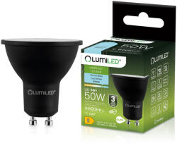 Lumileds LED GU10 PAR16 spot izzó 6W = 50W 600lm 6500K hideg fehér 120° fekete LUMILED (LUMLEDF6106)