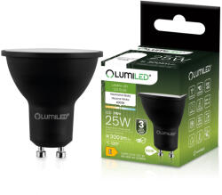 Lumileds LED GU10 PAR16 spot izzó 3W = 25W 300lm 4000K semleges fehér 120° fekete LUMILED (LUMLEDF6044)