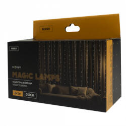 Ecolight LED fényfüggöny 200LED 3000K meleg fehér 2m x 1m 5V DC IP65 Ecolight (ECOCHO0014)