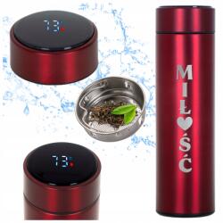 Funandstyle Led Termosz Piros Thermo Ajándék Neki Szerelem Szív (TERMOSMIŁOŚĆ SERCE)