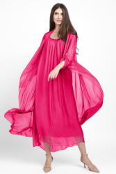 SHOPIKA Compleu cu rochie si blazer din matase si vascoza, fucsia Talie unica