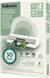 Fellowes Meleglamináló fólia, 80 mikron, A6, matt, 100 db, FELLOWES "Light (100143438) - eztkapdki