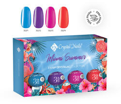 Crystal Nails - 3 STEP HEMA FREE KIT - MIAMI SUMMER 2026 - (4X4ML)