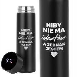 Funandstyle Led Termosz Fekete Thermo Ajándék Neki Nincs Tökéletes (TERMOSNIE MA IDEAŁÓW)