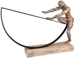  „Uphill bronz színű szobor dekoráció - 31 cm (69401)