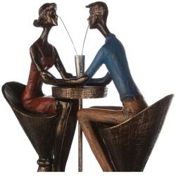  „Randevú bronz színű szobor - 25 cm (16259)