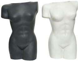  „Woman Nagy méretű matt fehér vagy fekete színű gyönyörű női test formájú kaspó - 60 cm (99361)