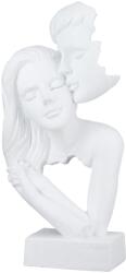  „Liebe hófehér műgyanta szerelmes párt ábrázoló szobor - 18 cm (60771 - B)