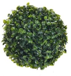  Élethű zöld színű gömb formájú buxus selyemvirág 13cm (DD54886)