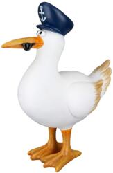  „Goose - Tengerész kalapos, műgyanta sirály szobor - 18, 5 cm (51512)