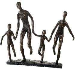  „Familie műgyanta szobor - 35 cm (79614)