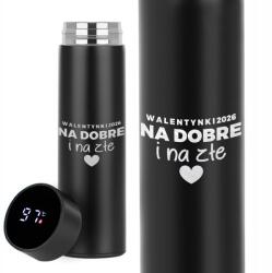 Funandstyle Termosz Fekete Thermo Ajándék Pároknak Neki Jóban-rosszban (TERMOSNA DOBRE I NA ZŁE)