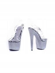 Roxy Cipő Sarok 17 CM Platform 7 CM Átlátszó Gyémántokkal 35-ÖS (TLB031R36)