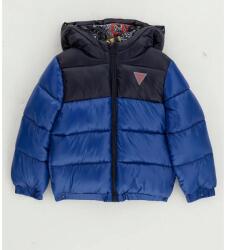GUESS Зимно яке за мини момче в два нюанса на синьото и лого Guess