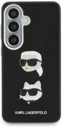 KARL LAGERFELD Carcasa Karl Lagerfeld Saffiano Double Heads Metal compatibila cu Samsung Galaxy S26 Plus, Negru (3666339612320)