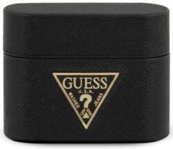 Guess GUACAPVSATMLBK husă pentru AirPods Pro neagră Saffiano (GUACAPVSATMLBK)
