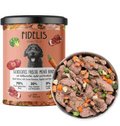 Fidelis főtt menü marha, édesburgonya, alma és brokkoli 400g