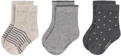 Lassig Бебешки чорапи Lassig - Cosy Leg Wear, 3 броя, 27-30 cm, Grey (4042183407265)