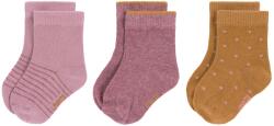 Lassig Бебешки чорапи Lassig - Cosy Leg Wear, 3 броя, 27-30 cm, Rosewood (4042183407166)